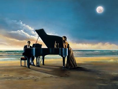 Framed Moonlight Serenade Print