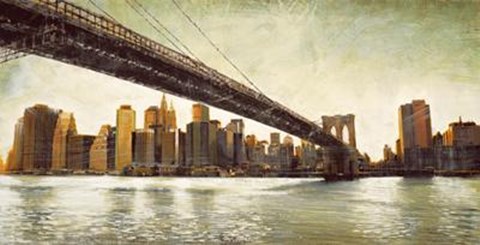 Framed Brooklyn Bridge View Print