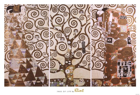 Framed Tree of Life, c.1909 (triptych) Print