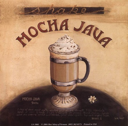 Framed Mocha Java Print