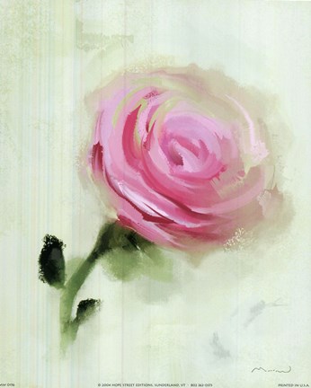 Framed Pink Rose Print