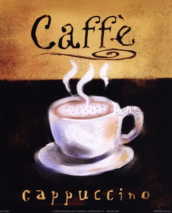 Framed Caffe Cappuccino Print