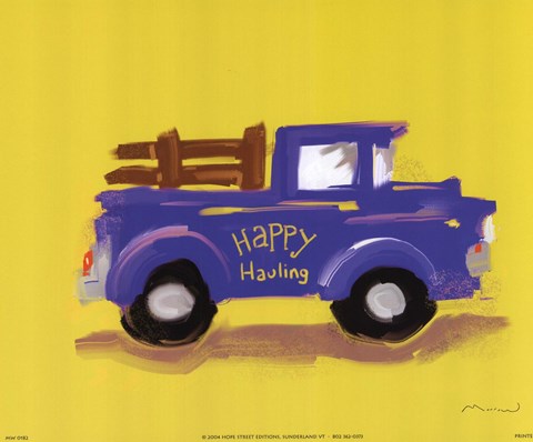 Framed Happy Hauling Print