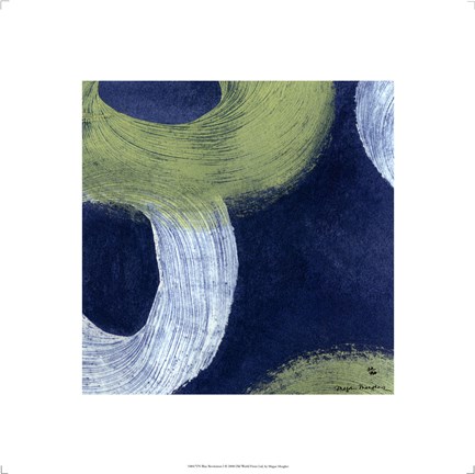 Framed Blue Revolution I Print