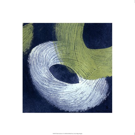 Framed Blue Revolution IV Print