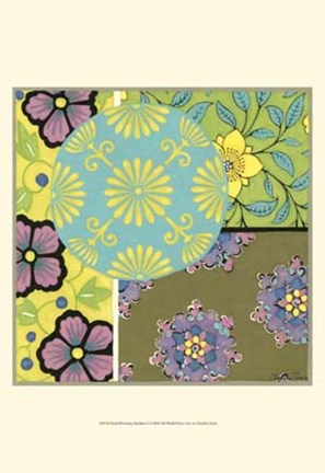 Framed Small Blooming Medallion I Print