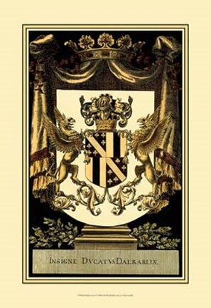 Framed Family Crest I Print