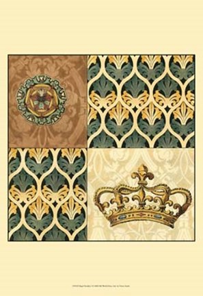 Framed Regal Heraldry I Print