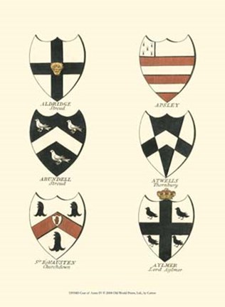 Framed Coat of Arms IV Print