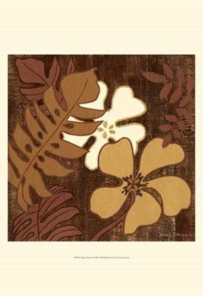 Framed Calypso Floral I Print