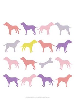 Framed Animal Sudoku in Pink III Print