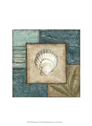 Framed Shell Montage IV Print