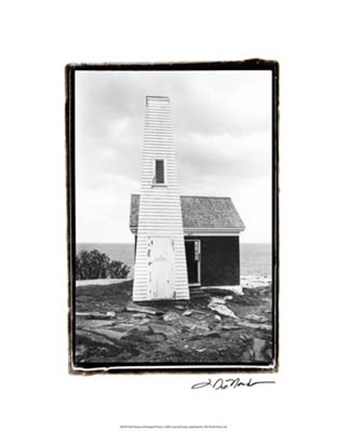 Framed Bell House at Pemaquid Point Print