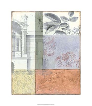 Framed Neo Victorian Collage II Print