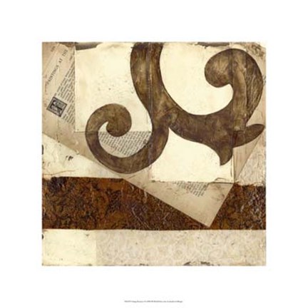 Framed Vintage Romance I Print