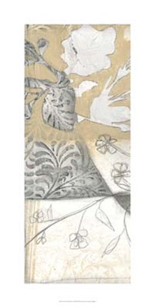 Framed Neutral Garden Abstract V Print