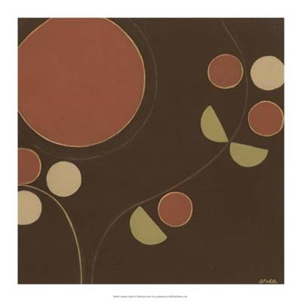 Framed Autumn Orbit II Print