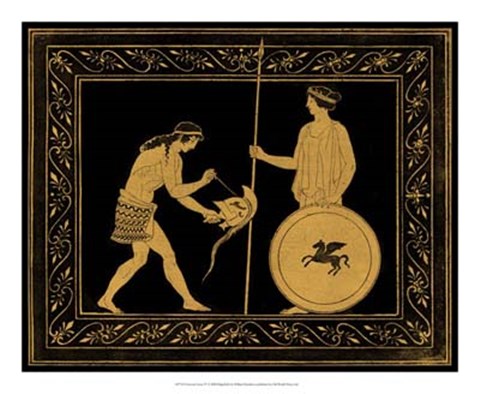 Framed Etruscan Scene IV Print