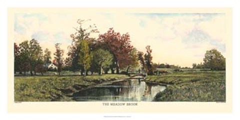 Framed Meadow Brook Print