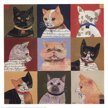 Framed Nine Lives Print