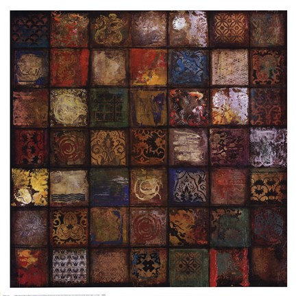 Framed Baroque Collage II Print