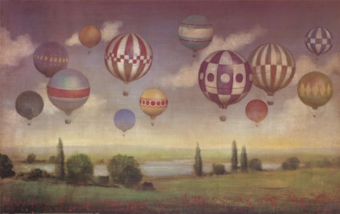 Framed Balloons Print