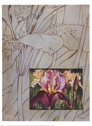 Framed Fleur De Fleur I Print