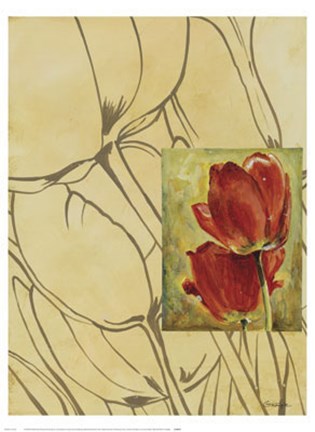 Framed Fleur De Fleur II Print