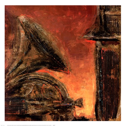 Framed Brass &amp; Strings I Print