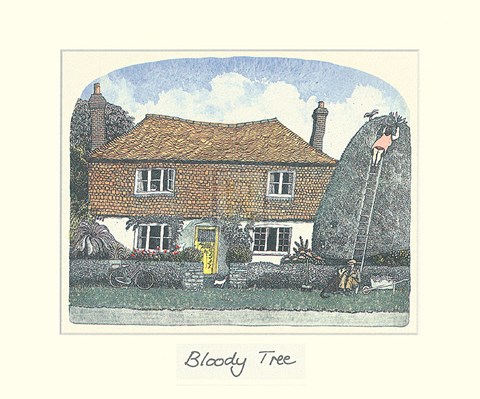 Framed Bloody Tree Print