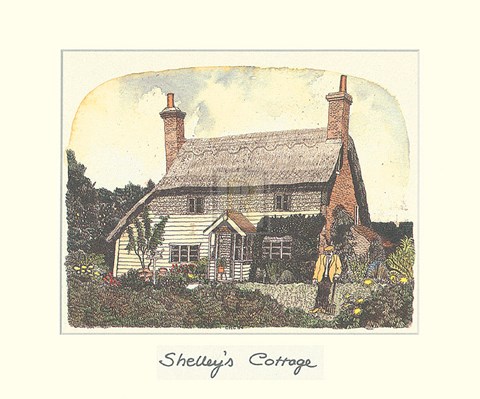 Framed Shelley&#39;s Cottage Print