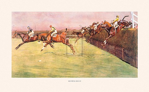 Framed Bechers Brook Print