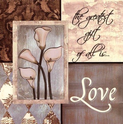 Framed Blue DiamondsLove I Print