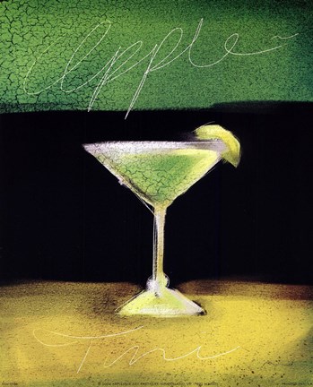 Framed Apple Martini Print