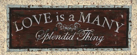 Framed Love is a Many Splendid Thing Print