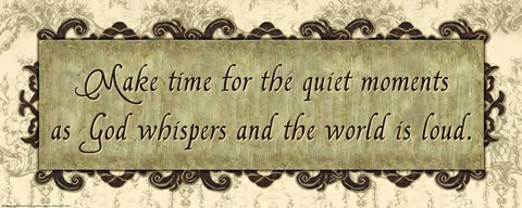 Framed Sage with IronworkMake time Print