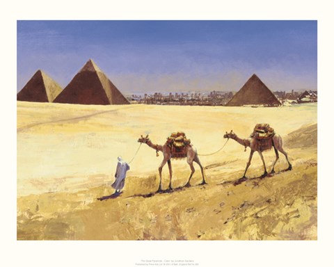 Framed Great Pyramids - Cairo Print
