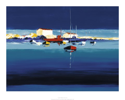 Framed Lazy Harbour Print