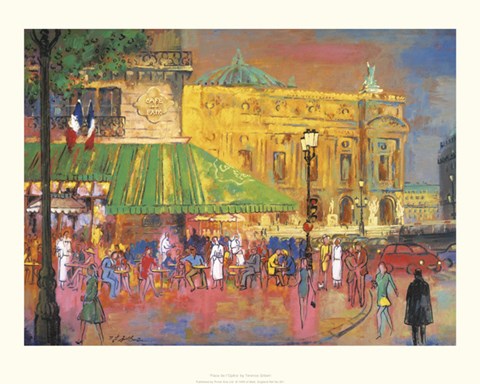 Framed Place de l&#39;Opera Print