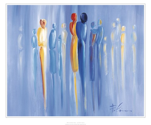 Framed When the Music Stops Print