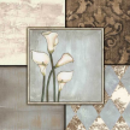 Framed Lillies in the Sky with Diamonds II Print