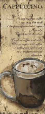Framed Coffee Recipes...Cappuccino Print