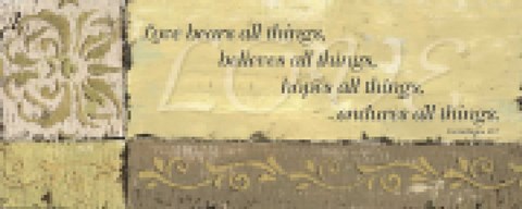 Framed WTLB, StencilLove bears all things Print