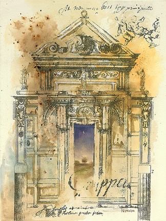 Framed Monument I Print