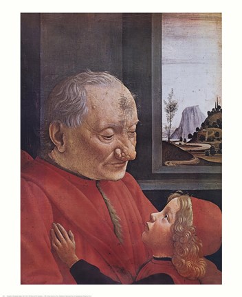 Framed Old Man and His Son Print