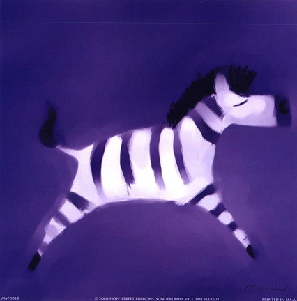 Framed Zebra Print