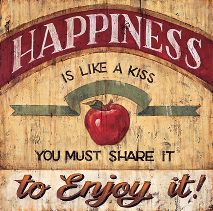 Framed Happiness Print