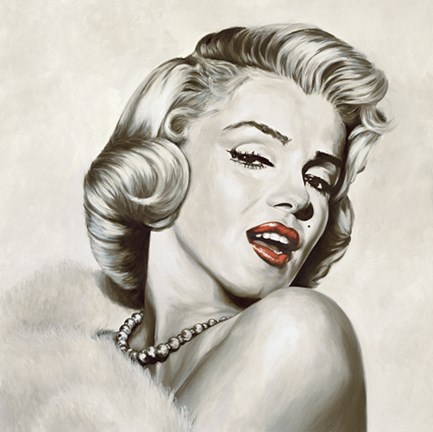 Framed Marilyn Monroe - Dazzle Print