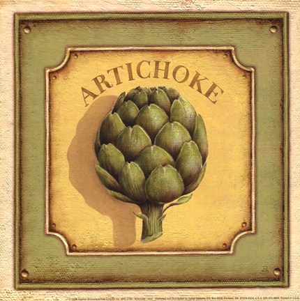 Framed Artichoke - mini Print