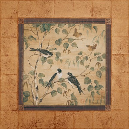 Framed Outdoor Aviary I - mini - CS Print
